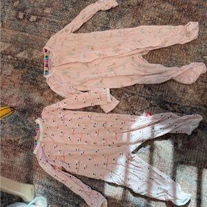 Two Magnetic Me footie pajamas 0-3 Months